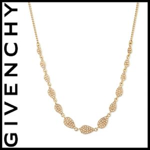 Givenchy Gold-Tone Pavé Statement Necklace